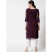 Picture of Lovely Georgette Dark Magenta Kurtis & Tunic