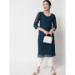 Picture of Superb Georgette Midnight Blue Kurtis & Tunic