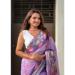 Picture of Resplendent Cotton Plum Saree