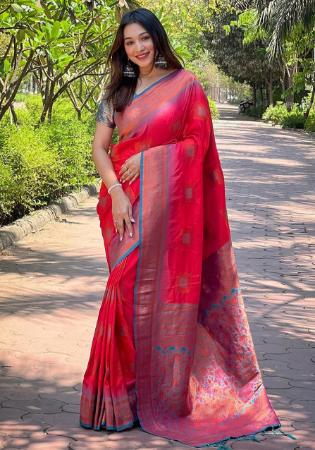 Picture of Marvelous Silk Light Coral Saree