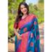 Picture of Wonderful Silk Steel Blue Saree