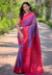 Picture of Stunning Silk Fuchsia Saree