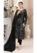 Picture of Elegant Georgette Black Straight Cut Salwar Kameez