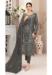 Picture of Georgette Dim Gray Straight Cut Salwar Kameez