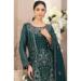 Picture of Georgette Dark Slate Grey Straight Cut Salwar Kameez