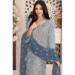 Picture of Georgette Light Steel Blue Straight Cut Salwar Kameez