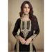 Picture of Beautiful Georgette Black Straight Cut Salwar Kameez