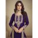 Picture of Superb Georgette Purple Straight Cut Salwar Kameez