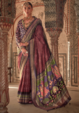 Picture of Comely Silk Sienna Saree