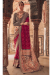 Picture of Good Looking Silk Dark Red Saree