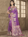 Picture of Comely Silk Violet Saree