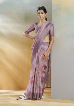 Picture of Appealing Silk Rosy Brown Saree