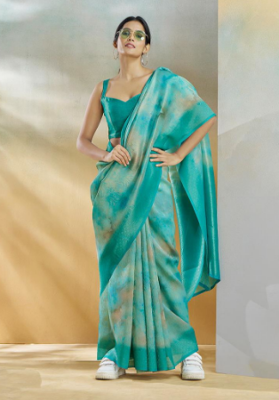 Picture of Taking Silk Dark Sea Green Saree