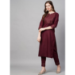 Picture of Magnificent Cotton Maroon Readymade Salwar Kameez