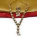 Picture of Grand Chiffon Dark Olive Green Necklace Set