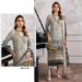 Picture of Georgette Dark Grey Straight Cut Salwar Kameez