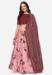 Picture of Well Formed Satin & Silk Rosy Brown Lehenga Choli