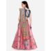 Picture of Grand Satin & Silk Indian Red Lehenga Choli