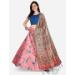 Picture of Grand Satin & Silk Indian Red Lehenga Choli