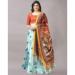 Picture of Satin & Silk Light Steel Blue Lehenga Choli