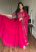 Picture of Lovely Georgette Deep Pink Readymade Gown