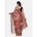 Picture of Grand Linen Indian Red Saree