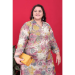 Picture of Ideal Rayon & Chiffon Tan Kurtis And Tunic