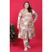 Picture of Ideal Rayon & Chiffon Tan Kurtis And Tunic