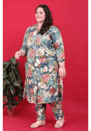 Picture of Nice Rayon Pale Violet Red Kurtis & Tunic