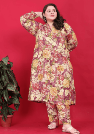 Picture of Delightful Rayon Tan Kurtis & Tunic