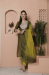 Picture of Silk Dark Olive Green Readymade Salwar Kameez