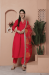 Picture of Fascinating Silk Crimson Readymade Salwar Kameez