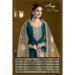 Picture of Chiffon Dark Olive Green Anarkali Salwar Kameez