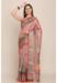 Picture of Charming Linen Dark Salmon Saree