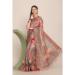 Picture of Charming Linen Dark Salmon Saree