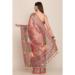 Picture of Charming Linen Dark Salmon Saree