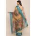 Picture of Pretty Linen Dark Khaki Saree