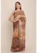 Picture of Alluring Linen Dark Khaki Saree