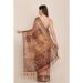 Picture of Alluring Linen Dark Khaki Saree