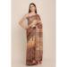 Picture of Alluring Linen Dark Khaki Saree