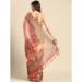 Picture of Amazing Linen Indian Red Saree