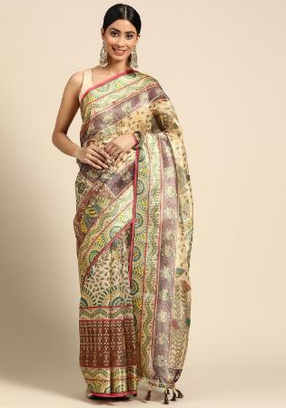 Picture of Enticing Linen Grey Saree