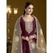 Picture of Superb Chiffon Maroon Anarkali Salwar Kameez