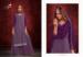 Picture of Fascinating Georgette Purple Straight Cut Salwar Kameez