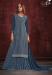 Picture of Georgette Midnight Blue Straight Cut Salwar Kameez