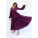 Picture of Alluring Georgette & Silk Purple Readymade Gown