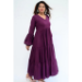 Picture of Alluring Georgette & Silk Purple Readymade Gown