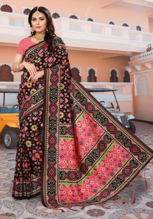 Picture of Pleasing Silk Light Coral Saree