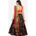 Picture of Grand Satin & Silk Dark Slate Grey Lehenga Choli