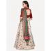 Picture of Beauteous Satin & Silk Beige Lehenga Choli